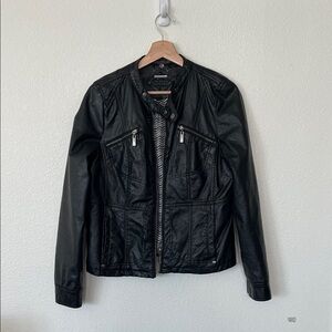 Jou Jou Black Faux Leather Jacket